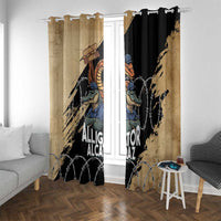 Alligator Alcatraz Window Curtain Gator and Python Restricted Area - Wonder Print Shop