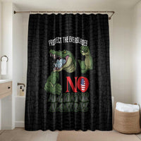 Protect The Everglades Bathroom Set Gator No Alligator Alcatraz - Wonder Print Shop