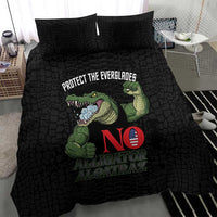 Protect The Everglades Bedding Set Gator No Alligator Alcatraz - Wonder Print Shop