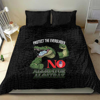 Protect The Everglades Bedding Set Gator No Alligator Alcatraz - Wonder Print Shop