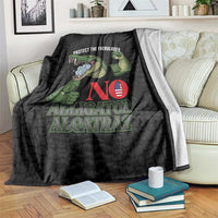 Protect The Everglades Blanket Gator No Alligator Alcatraz - Wonder Print Shop