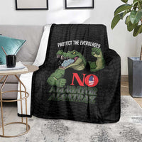 Protect The Everglades Blanket Gator No Alligator Alcatraz - Wonder Print Shop