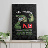 Protect The Everglades Canvas Wall Art Gator No Alligator Alcatraz - Wonder Print Shop