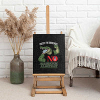Protect The Everglades Canvas Wall Art Gator No Alligator Alcatraz - Wonder Print Shop