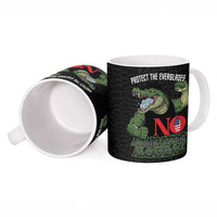 Protect The Everglades Ceramic Mug Gator No Alligator Alcatraz - Wonder Print Shop