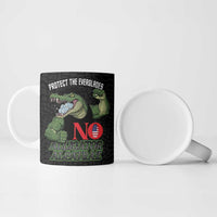 Protect The Everglades Ceramic Mug Gator No Alligator Alcatraz - Wonder Print Shop