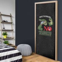 Protect The Everglades Door Cover Gator No Alligator Alcatraz - Wonder Print Shop