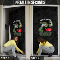 Protect The Everglades Door Cover Gator No Alligator Alcatraz - Wonder Print Shop