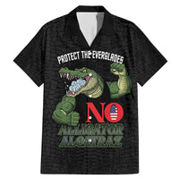 Protect The Everglades Family Matching Mermaid Dress and Hawaiian Shirt Gator No Alligator Alcatraz - Wonder Print Shop