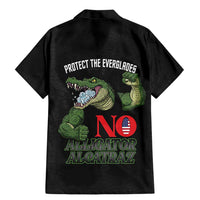 Protect The Everglades Family Matching Mermaid Dress and Hawaiian Shirt Gator No Alligator Alcatraz - Wonder Print Shop