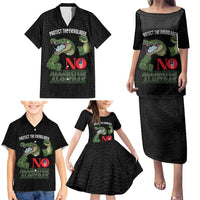 Protect The Everglades Family Matching Puletasi and Hawaiian Shirt Gator No Alligator Alcatraz - Wonder Print Shop