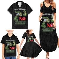 Protect The Everglades Family Matching Summer Maxi Dress and Hawaiian Shirt Gator No Alligator Alcatraz - Wonder Print Shop
