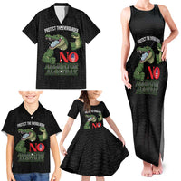 Protect The Everglades Family Matching Tank Maxi Dress and Hawaiian Shirt Gator No Alligator Alcatraz - Wonder Print Shop
