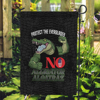 Protect The Everglades Garden Flag Gator No Alligator Alcatraz - Wonder Print Shop