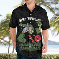 Protect The Everglades Hawaiian Shirt Gator No Alligator Alcatraz - Wonder Print Shop
