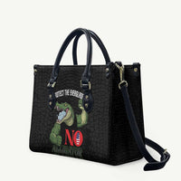 Protect The Everglades Leather Bag Gator No Alligator Alcatraz - Wonder Print Shop