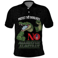 Protect The Everglades Polo Shirt Gator No Alligator Alcatraz - Wonder Print Shop