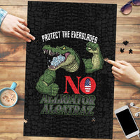 Protect The Everglades Puzzle Gator No Alligator Alcatraz - Wonder Print Shop