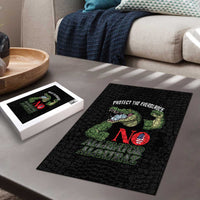 Protect The Everglades Puzzle Gator No Alligator Alcatraz - Wonder Print Shop
