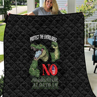 Protect The Everglades Quilt Gator No Alligator Alcatraz - Wonder Print Shop