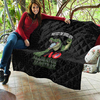 Protect The Everglades Quilt Gator No Alligator Alcatraz - Wonder Print Shop