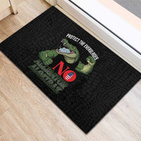 Protect The Everglades Rubber Doormat Gator No Alligator Alcatraz - Wonder Print Shop