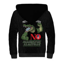 Protect The Everglades Sherpa Hoodie Gator No Alligator Alcatraz - Wonder Print Shop