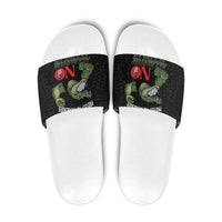 Protect The Everglades Slide Sandals Gator No Alligator Alcatraz - Wonder Print Shop