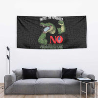 Protect The Everglades Tapestry Gator No Alligator Alcatraz - Wonder Print Shop