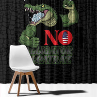 Protect The Everglades Window Curtain Gator No Alligator Alcatraz - Wonder Print Shop