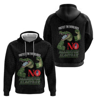 Protect The Everglades Zip Hoodie Gator No Alligator Alcatraz - Wonder Print Shop
