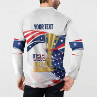 Personalized United States Soccer Button Sweatshirt 2025 USA Champions - Wonder Print Shop