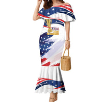 Personalized United States Soccer Family Matching Mermaid Dress and Hawaiian Shirt 2025 USA Champions - Wonder Print Shop
