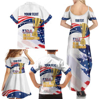 Personalized United States Soccer Family Matching Summer Maxi Dress and Hawaiian Shirt 2025 USA Champions - Wonder Print Shop