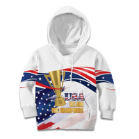 Personalized United States Soccer Kid Hoodie 2025 USA Champions - Wonder Print Shop