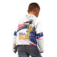 Personalized United States Soccer Kid Hoodie 2025 USA Champions - Wonder Print Shop