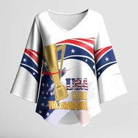 United States Soccer Kimono Sleeve Blouse 2025 USA Champions - Wonder Print Shop
