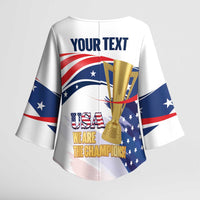 United States Soccer Kimono Sleeve Blouse 2025 USA Champions - Wonder Print Shop