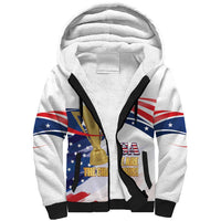 Personalized United States Soccer Sherpa Hoodie 2025 USA Champions - Wonder Print Shop