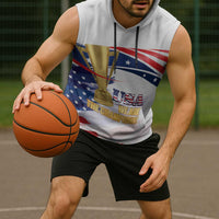 United States Soccer Sleeveless Hoodie 2025 USA Champions - Wonder Print Shop