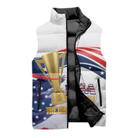 United States Soccer Sleeveless Puffer Jacket 2025 USA Champions - Wonder Print Shop