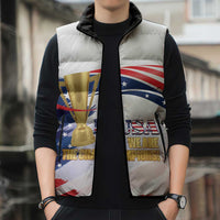 United States Soccer Sleeveless Puffer Jacket 2025 USA Champions - Wonder Print Shop