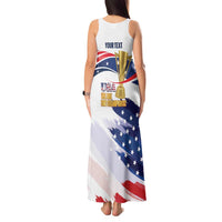 Personalized United States Soccer Tank Maxi Dress 2025 USA Champions - Wonder Print Shop