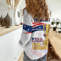 Personalized United States Soccer Women Casual Shirt 2025 USA Champions - Wonder Print Shop