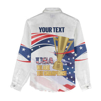 Personalized United States Soccer Women Casual Shirt 2025 USA Champions - Wonder Print Shop