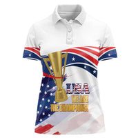 Personalized United States Soccer Women Polo Shirt 2025 USA Champions - Wonder Print Shop