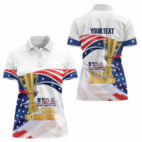 Personalized United States Soccer Women Polo Shirt 2025 USA Champions - Wonder Print Shop