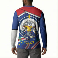 Cape Verde 2026 Football Button Sweatshirt Orgulho Tubaroes Azuis Make History