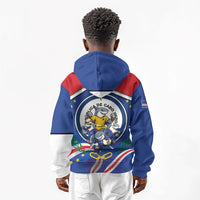 Cape Verde 2026 Football Kid Hoodie Orgulho Tubaroes Azuis Make History