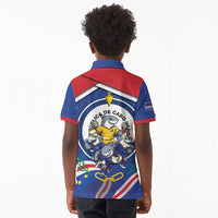 Cape Verde 2026 Football Kid Polo Shirt Orgulho Tubaroes Azuis Make History